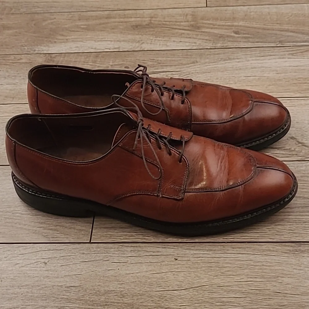 ALLEN EDMONDS‎ Ashton Brown Leather Sz 13 A Mens Split Toe Dress Shoes